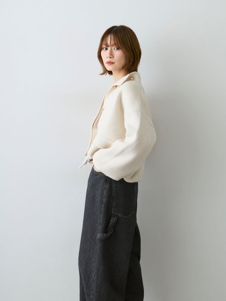 [SET]ゴールドボタンニットショートジャケット+ゴールドボタンニットショートジャケット(2set)