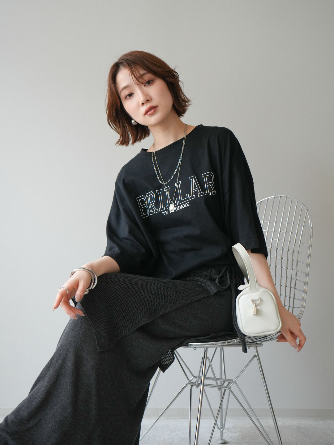 【預購】Box Silhouette Logo T卹/黑色