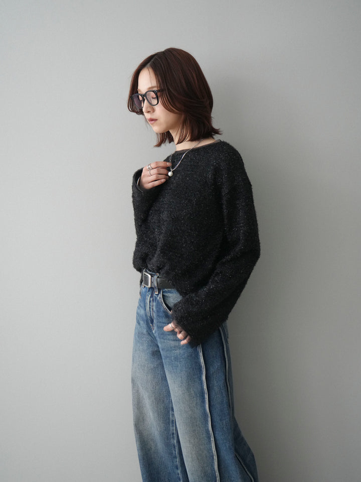 [SET]ラメシャギートップス+選べるアクセセット(2set)