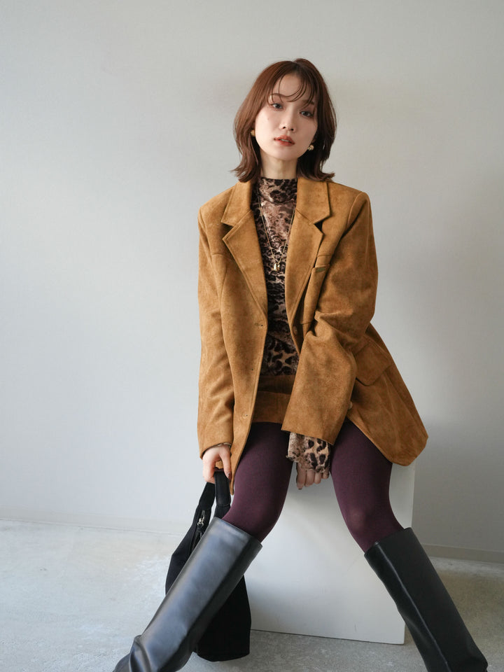 [SET]スエードジャケット＆ミニスカートSET UP(2set)