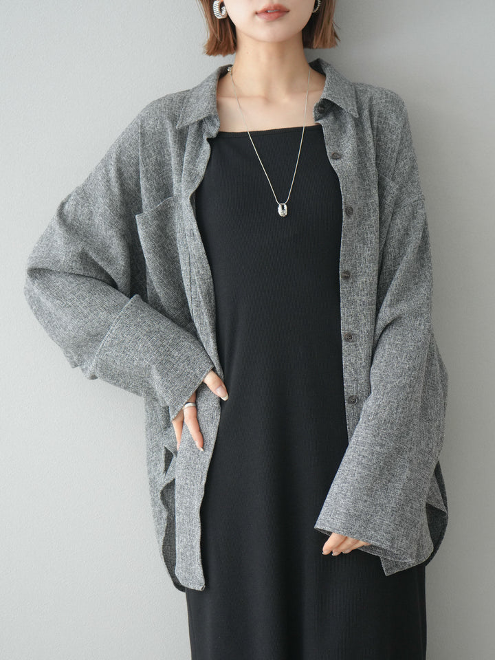 【預購】羅紋罩杯吊帶洋裝/黑色