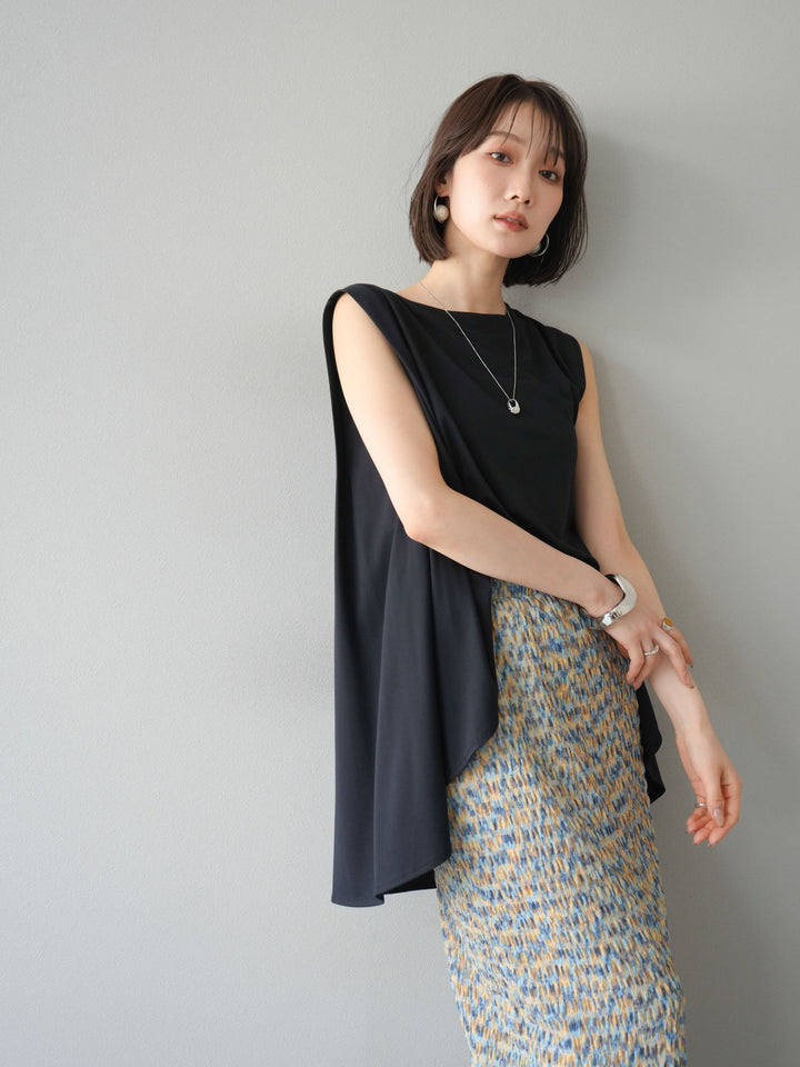 [預訂] Cool Touch Tuck Flare Cut Pullover/黑色