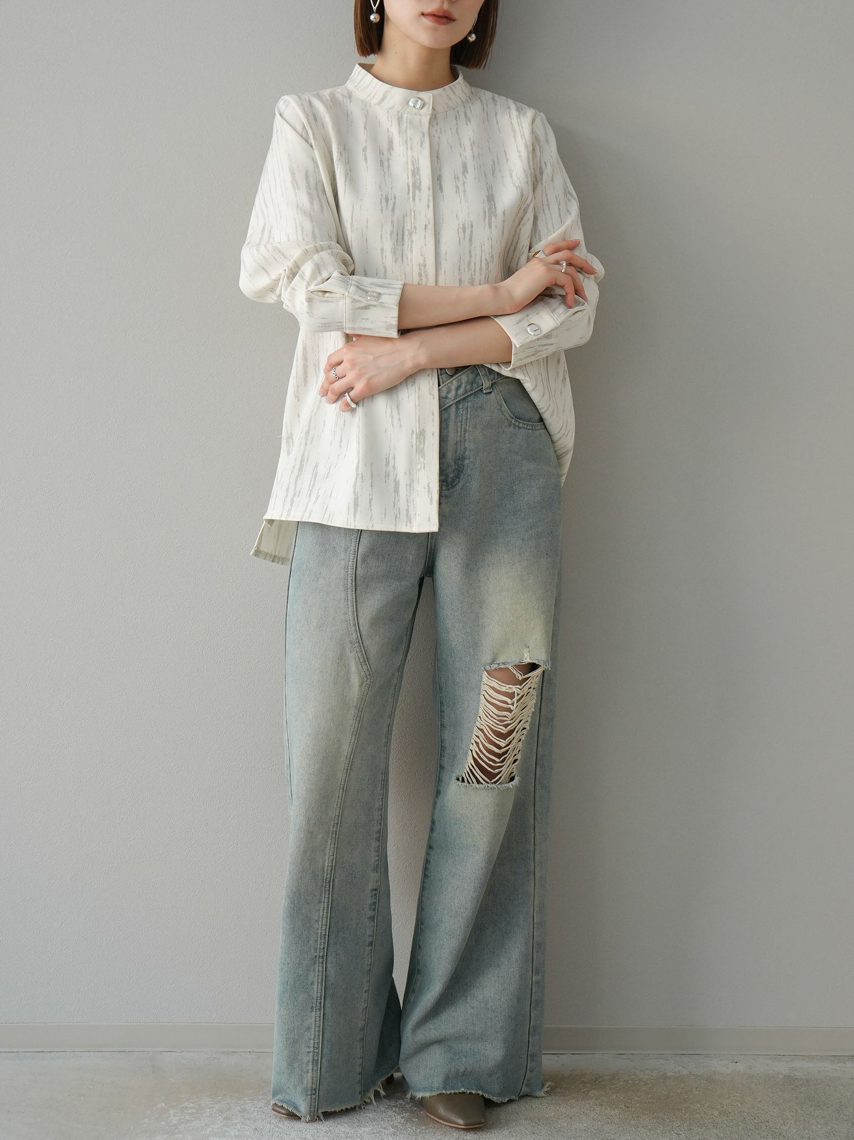 ovy daydream ネルシャツ アイボリーカラー DAYDREAM チェック柄ネルシャツ M OVY DAYDREAM チェック柄