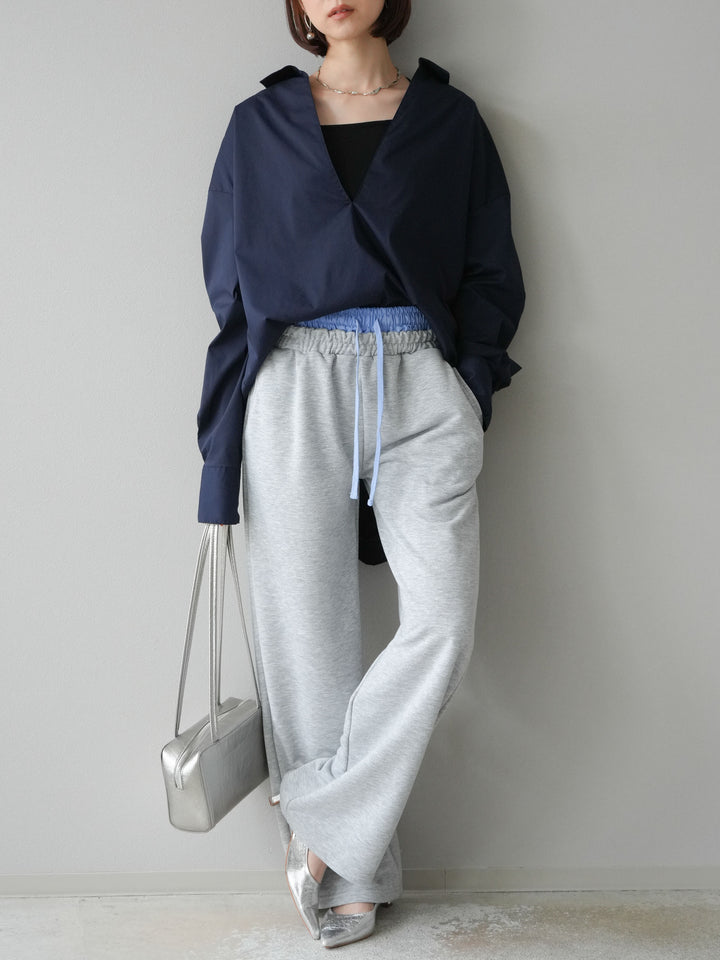 [予約]ブロードディープスキッパーブラウス/ネイビー