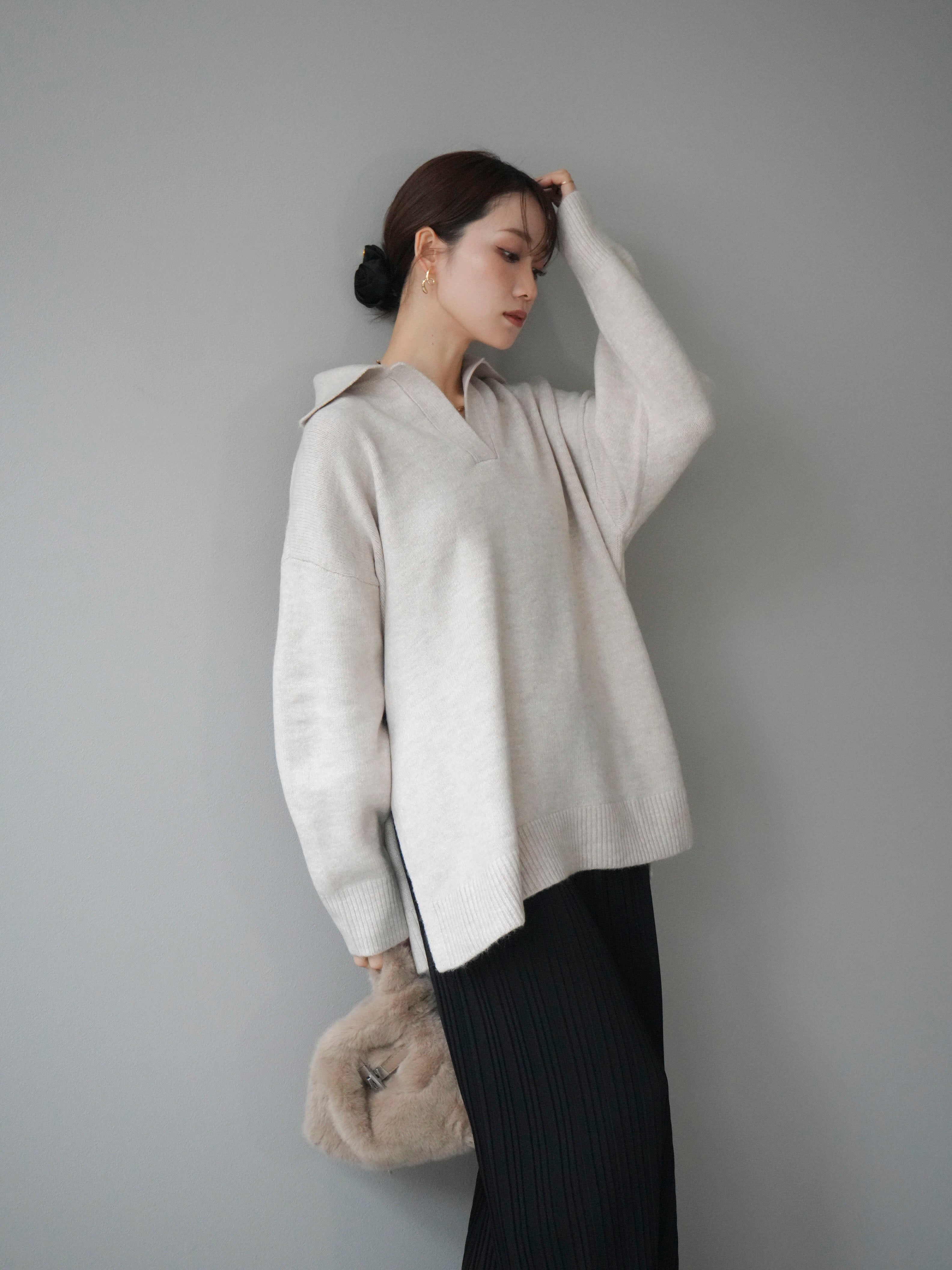 オーバーサイズスキッパーニット♡ オーバーサイズスキッパーニット｜PETAL ONLINE（ペタルオンライン）