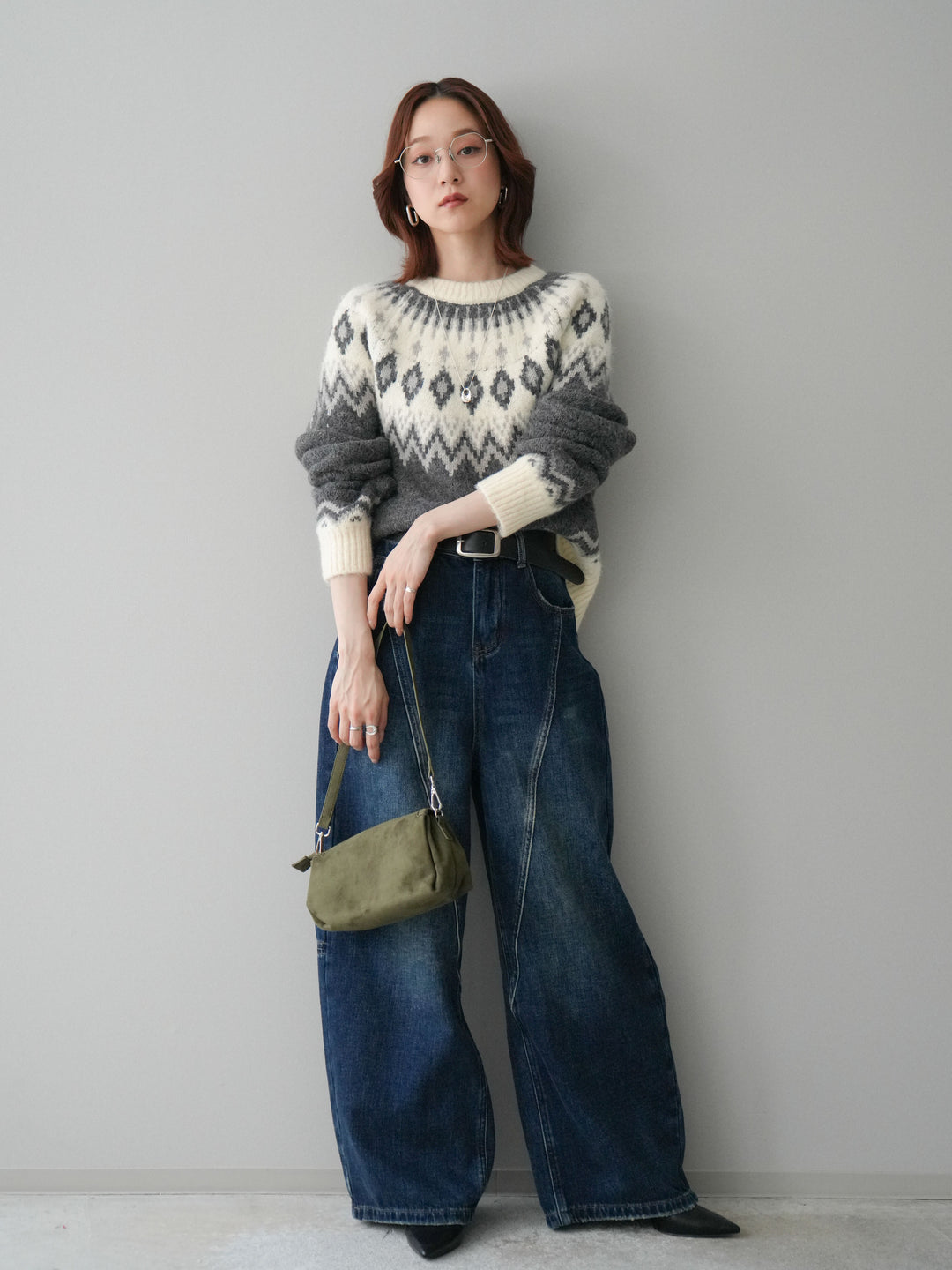 [予約]裏起毛加工デニムカーブパンツ/darkblue