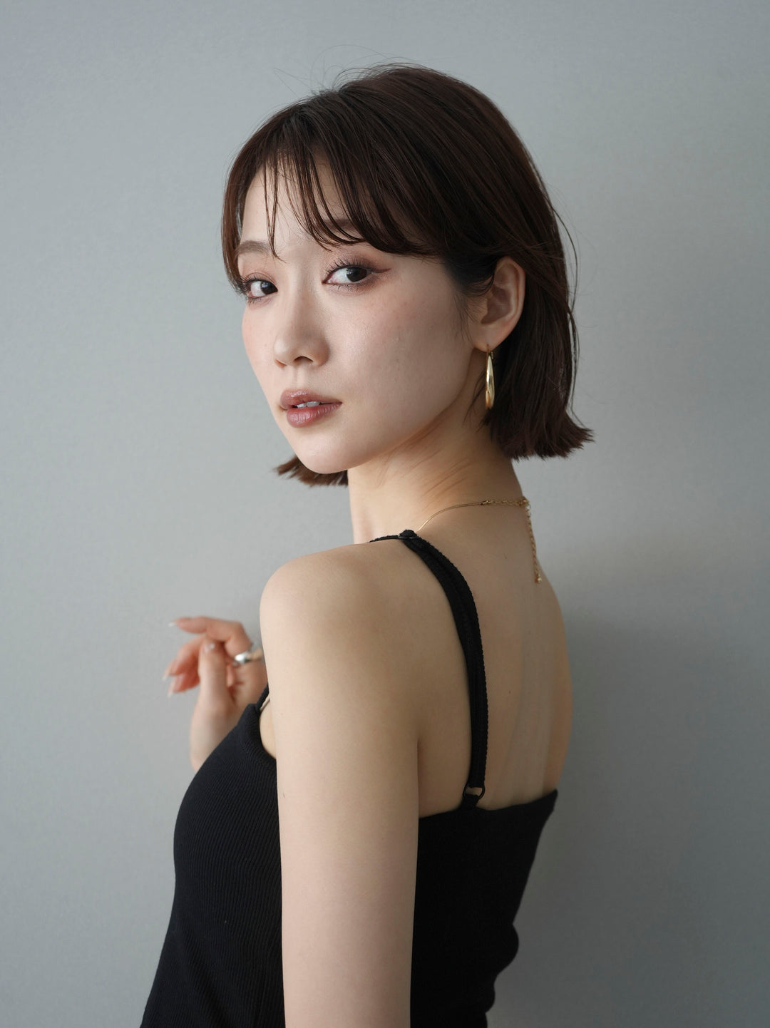 [予約]ビックフープピアス/silver