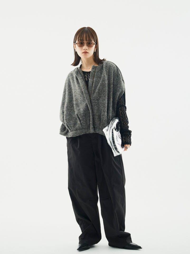 【Allure】[SET]ウール混コクーンブルゾン+ウール混コクーンブルゾン(2set)