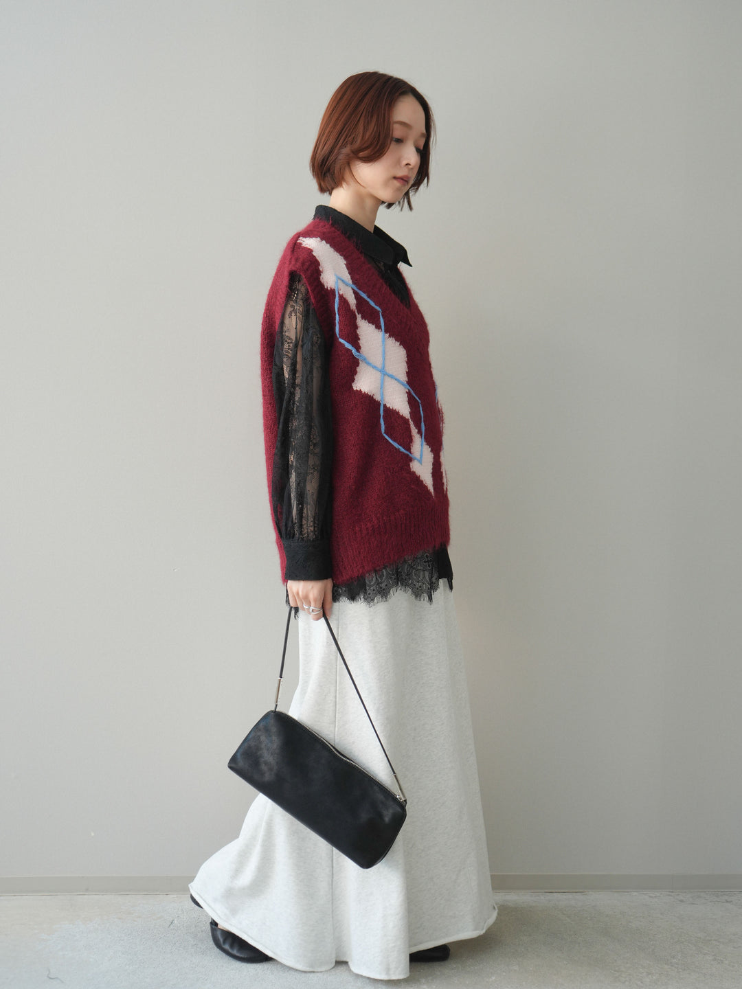 [SET]スウェットフレアロングスカート+スウェットフレアロングスカート(2set)