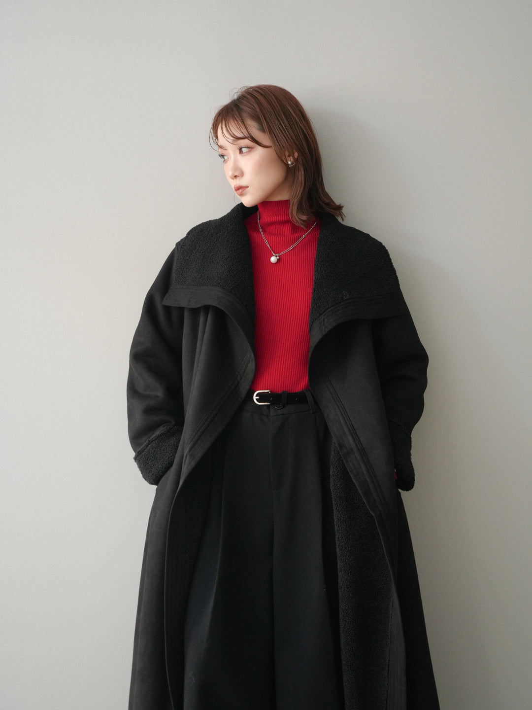 [予約]BIGカラームートンコート/black