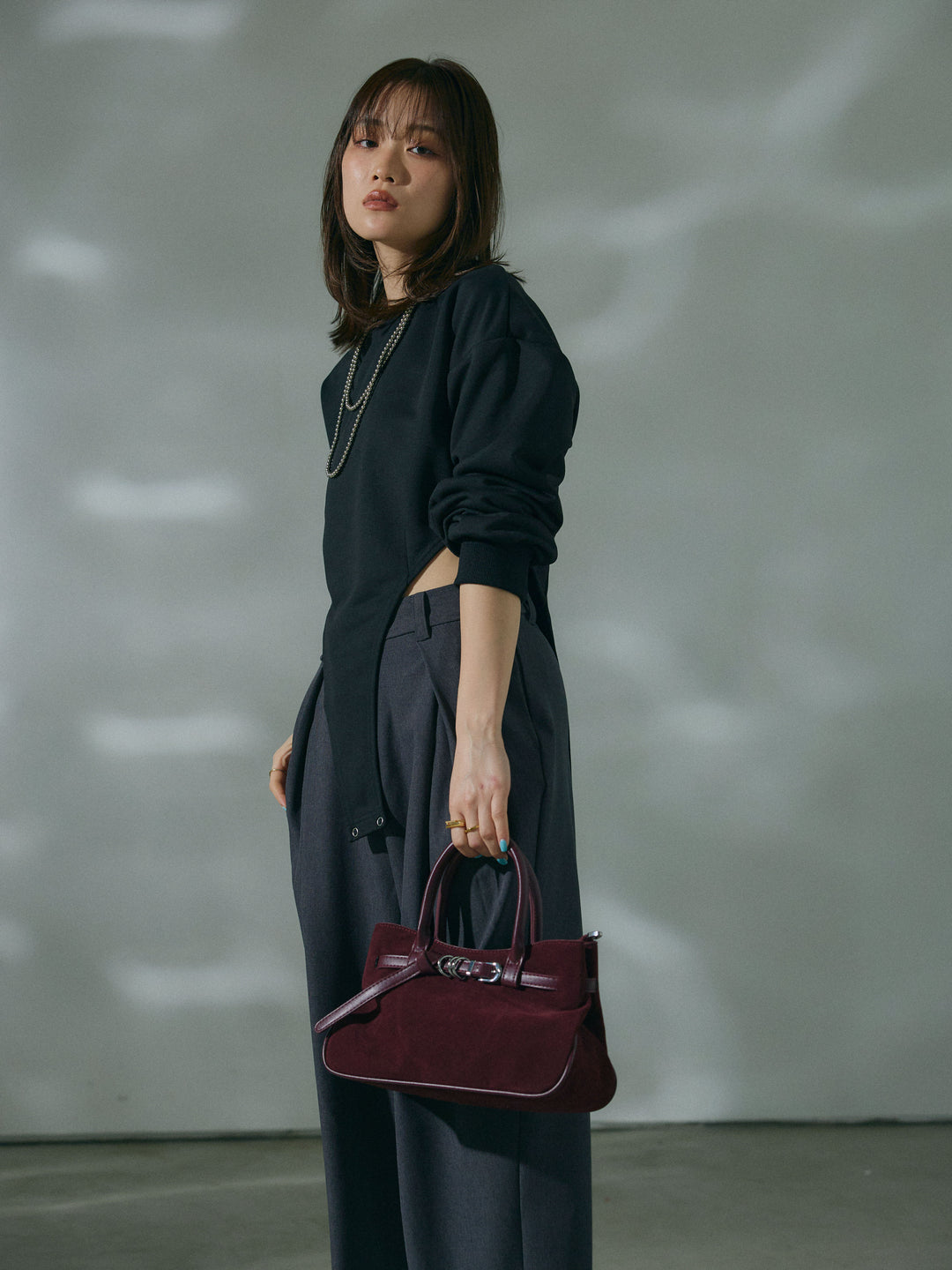 [予約]スウェットボディスーツ/black