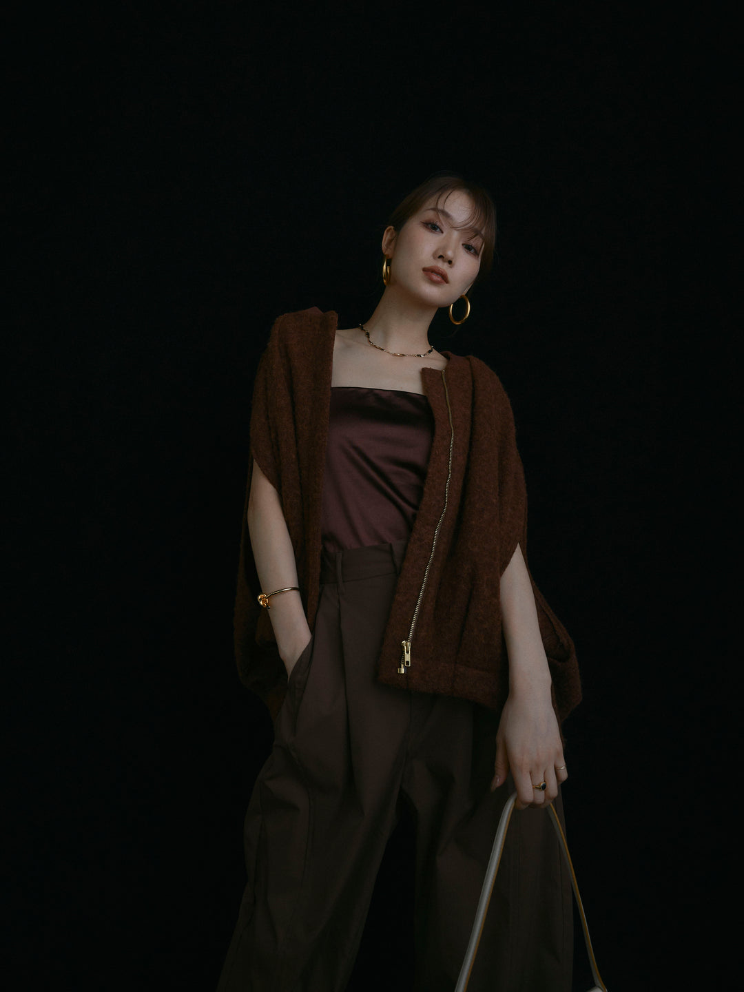 【Allure】[SET]ウール混コクーンブルゾン+ウール混コクーンブルゾン(2set)