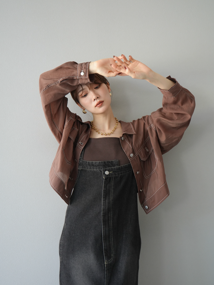 【預購】不對稱牛仔洋裝/黑色