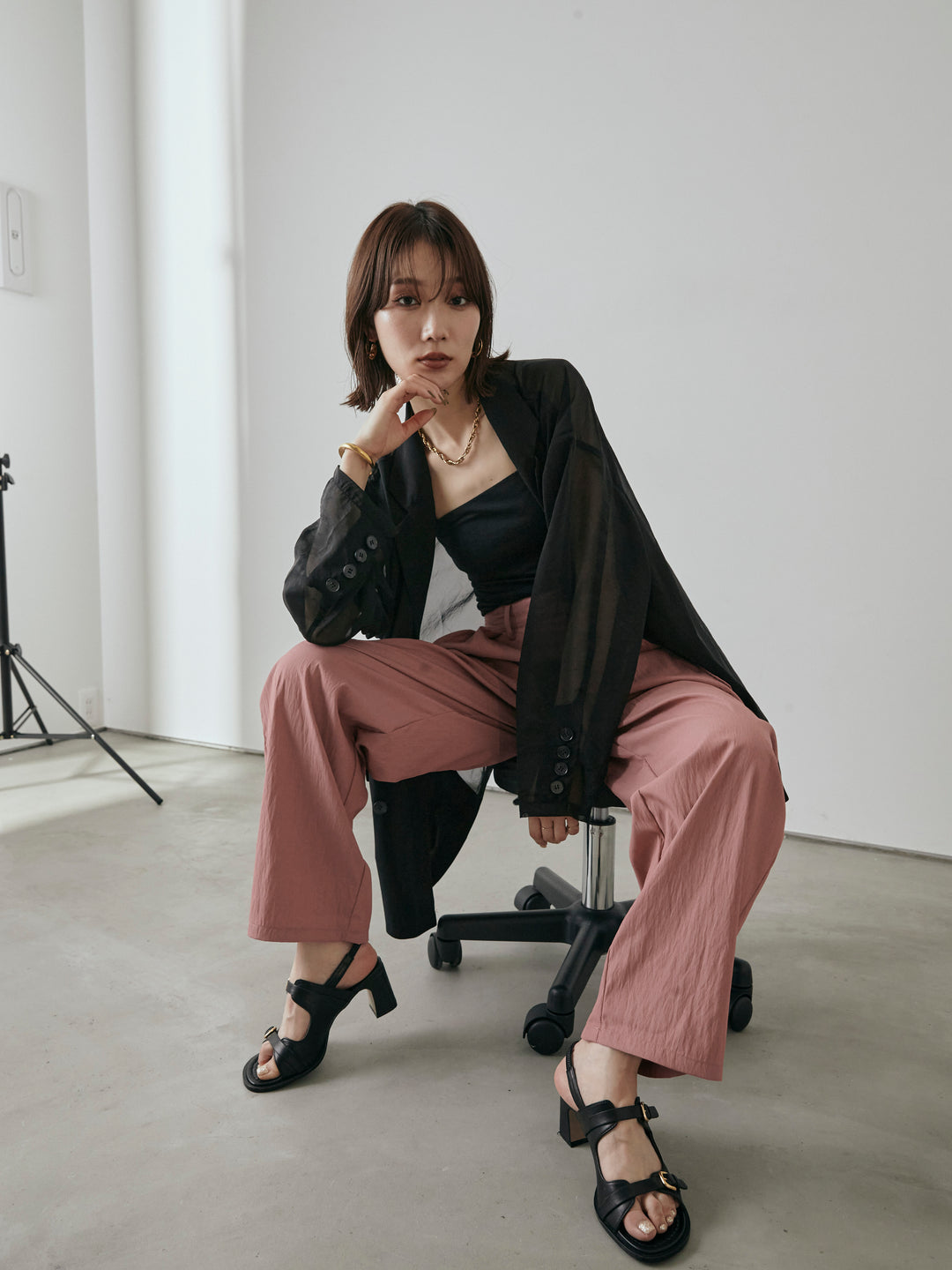 [予約]ミリタリーカーゴパンツ/ピンク