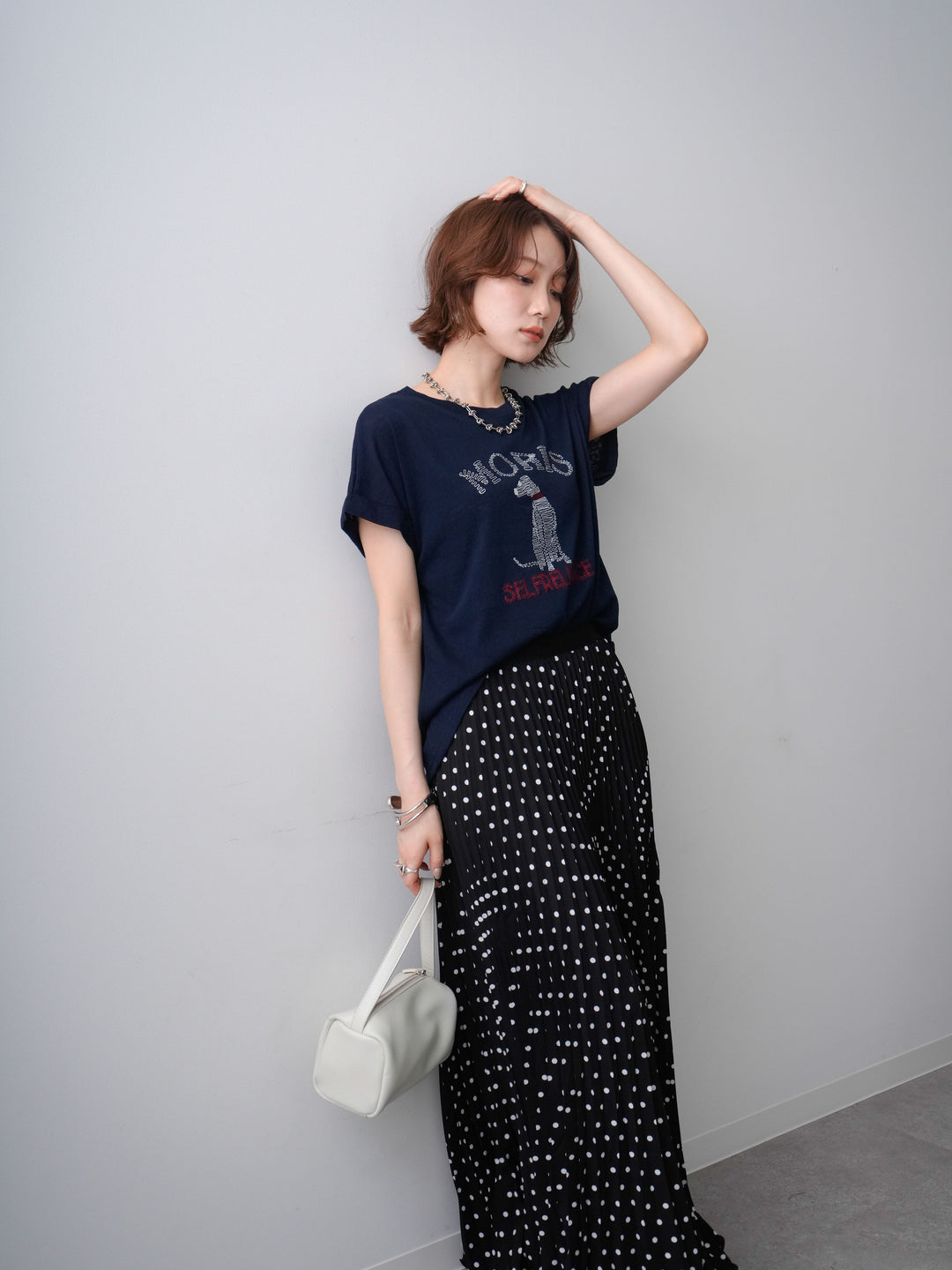[SET]ドッグエンブロイダリーTEE+ドッグエンブロイダリーTEE(2set)