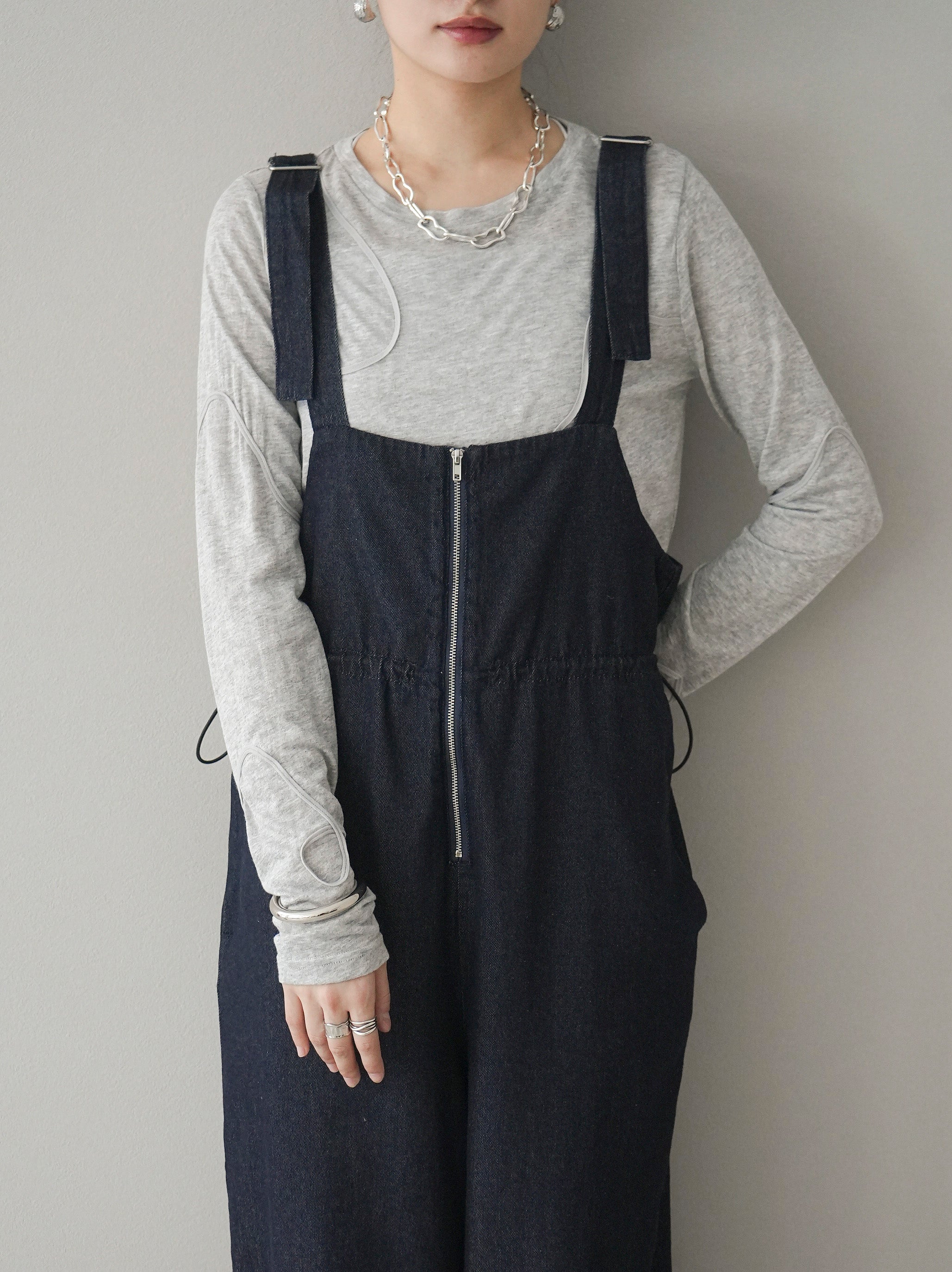 予約]コード刺繍シアーロンT /杢グレー – Lumier