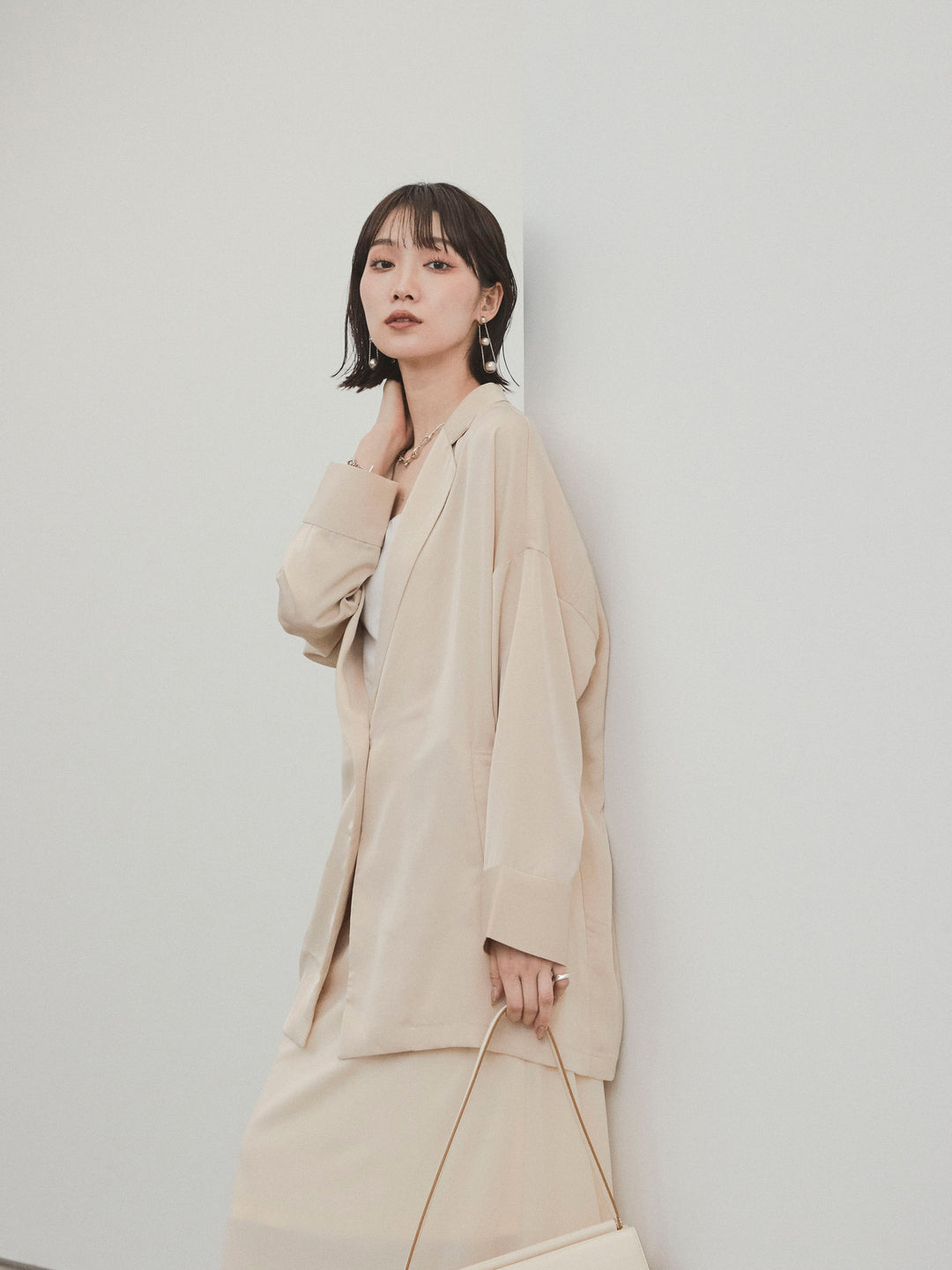 [SET]マットサテンジャケット+マットサテンジャケット(2set)