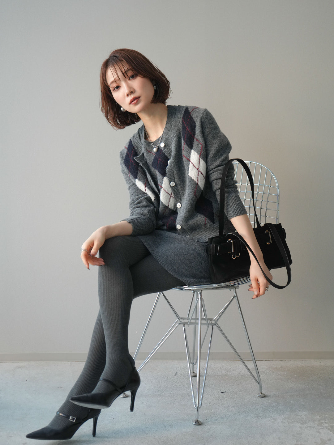 [SET]アーガイル柄3ピースSET UP(2set)