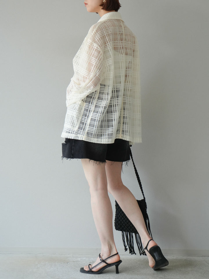 【預購】寬鬆半身牛仔褲/黑色