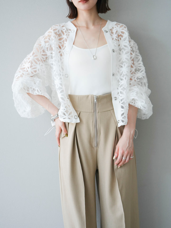 [套裝] 蕾絲透明上衣 + 選配配件套裝（2 套）