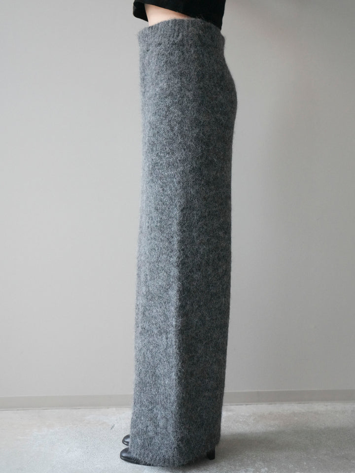 [SET]襟付き配色シャギーニット＆ロングスカートSET UP(2set)