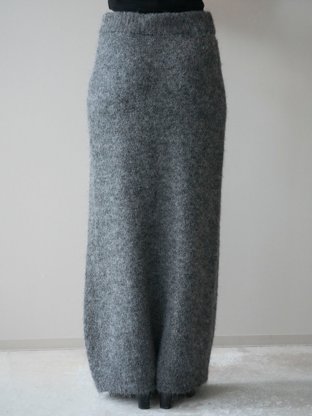 [SET]襟付き配色シャギーニット＆ロングスカートSET UP(2set)