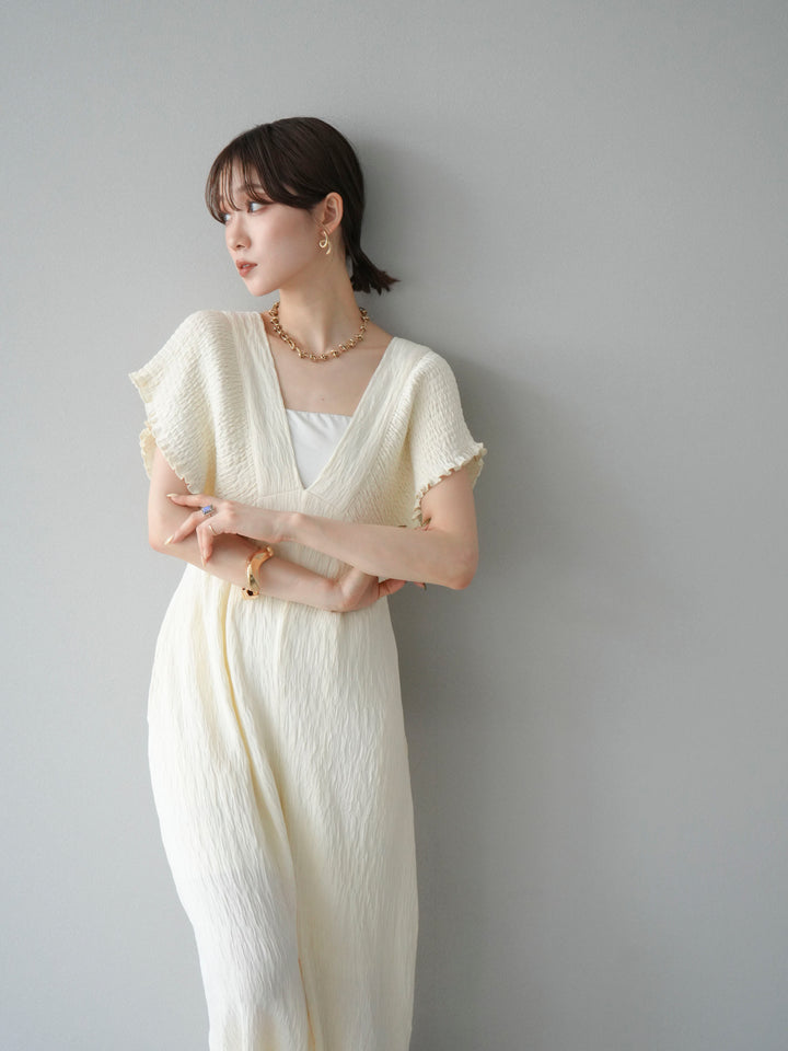 [SET]楊柳シャーリングサロペット+楊柳シャーリングサロペット(2set)