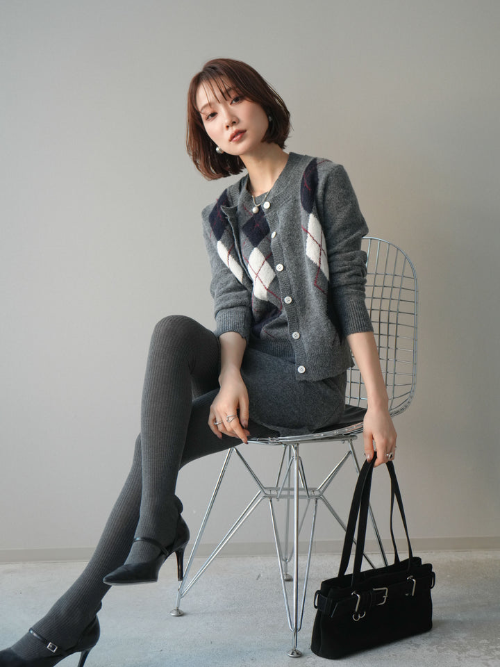 [SET]アーガイル柄3ピースSET UP(2set)