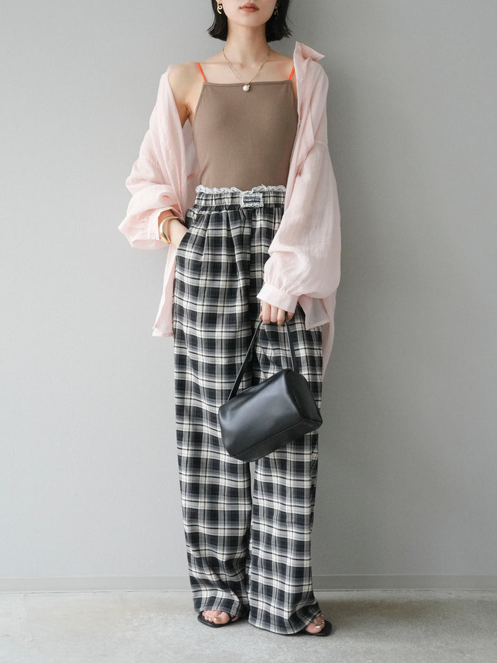 [予約]ドライタッチシアーオーバーシャツ/ピンク