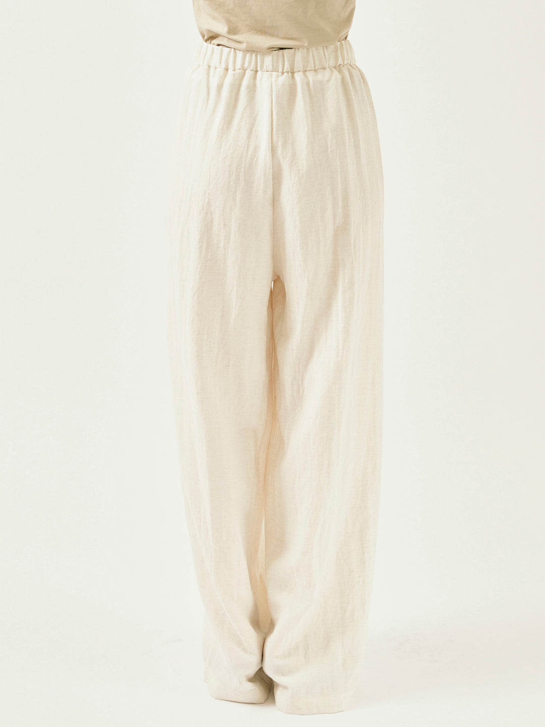 [SET]オーガンジーヘムブラウス＆ワイドパンツSET UP(2set)