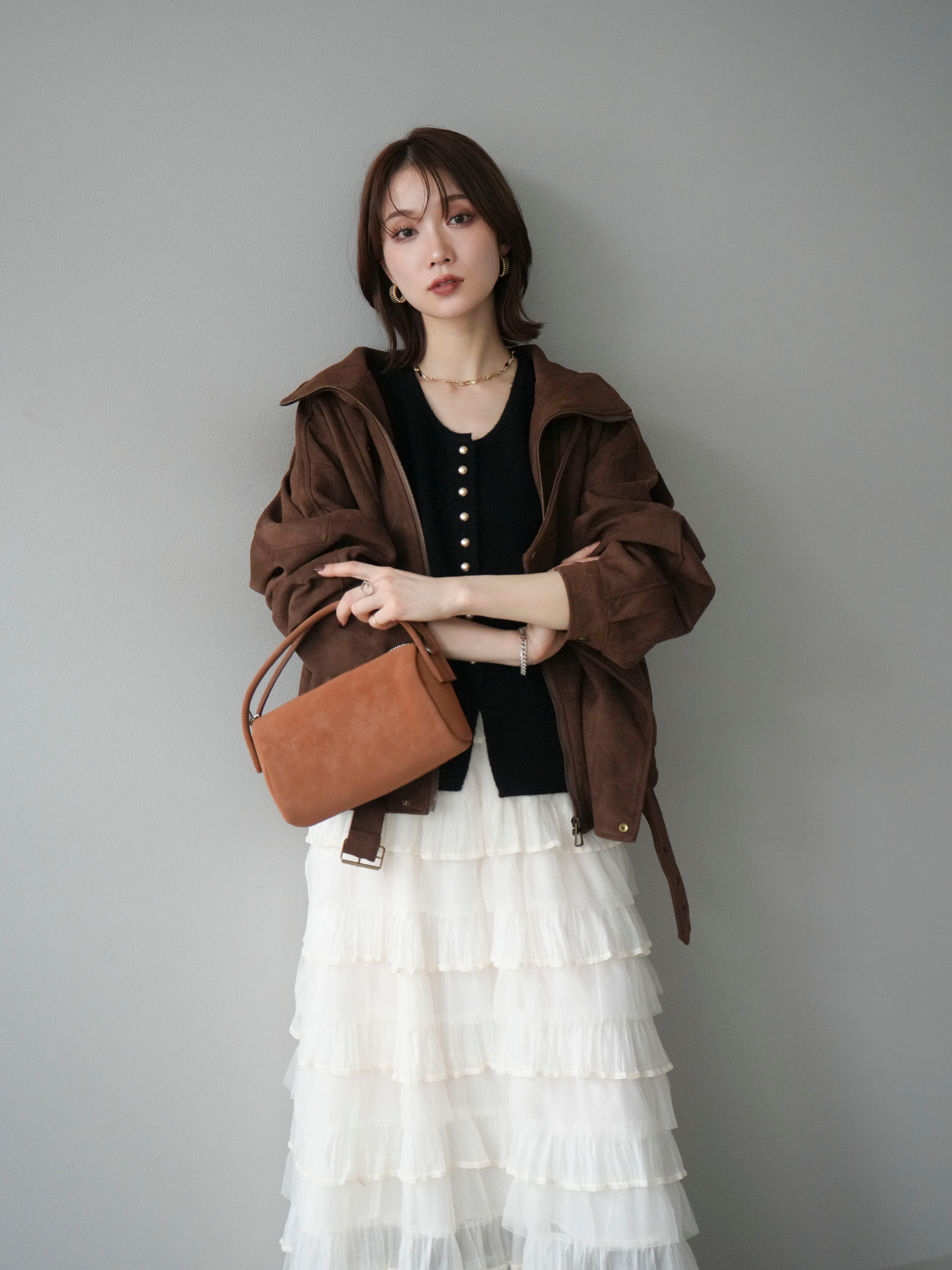 予約]スエードライダースジャケット/ブラウン – Lumier