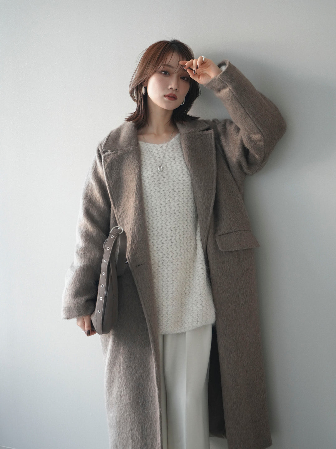 [予約]ソフトシャギーチェスターコート/beige