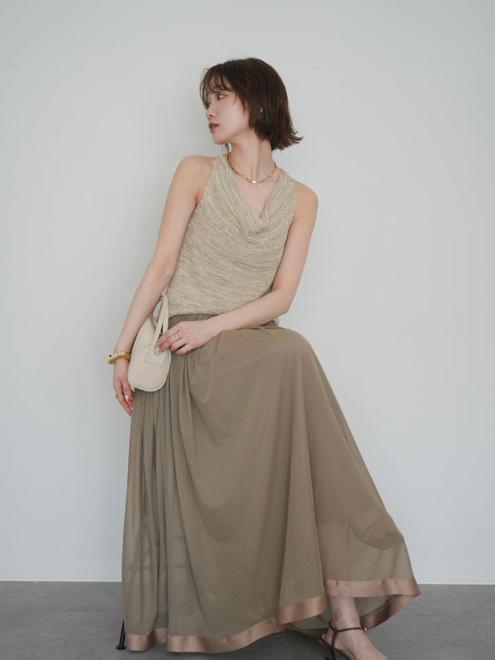 [予約]メランジニットアメスリトップス/beige
