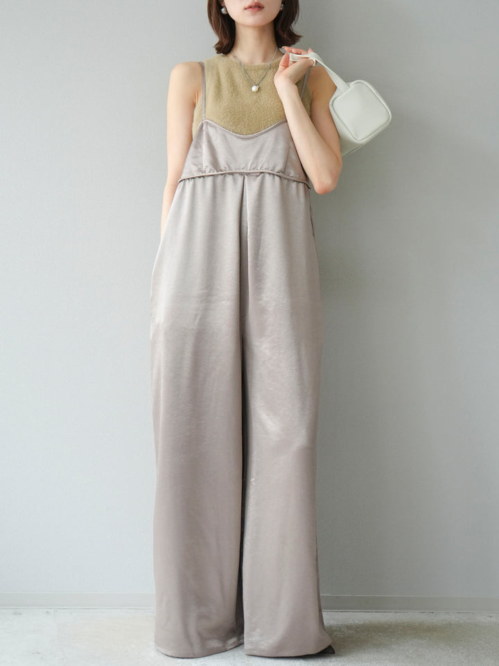 [予約]シャギーニットタンクトップ/ベージュ