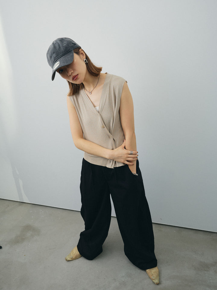 [SET]クールタッチ2WAYデザインニットベスト+クールタッチ2WAYデザインニットベスト(2set)