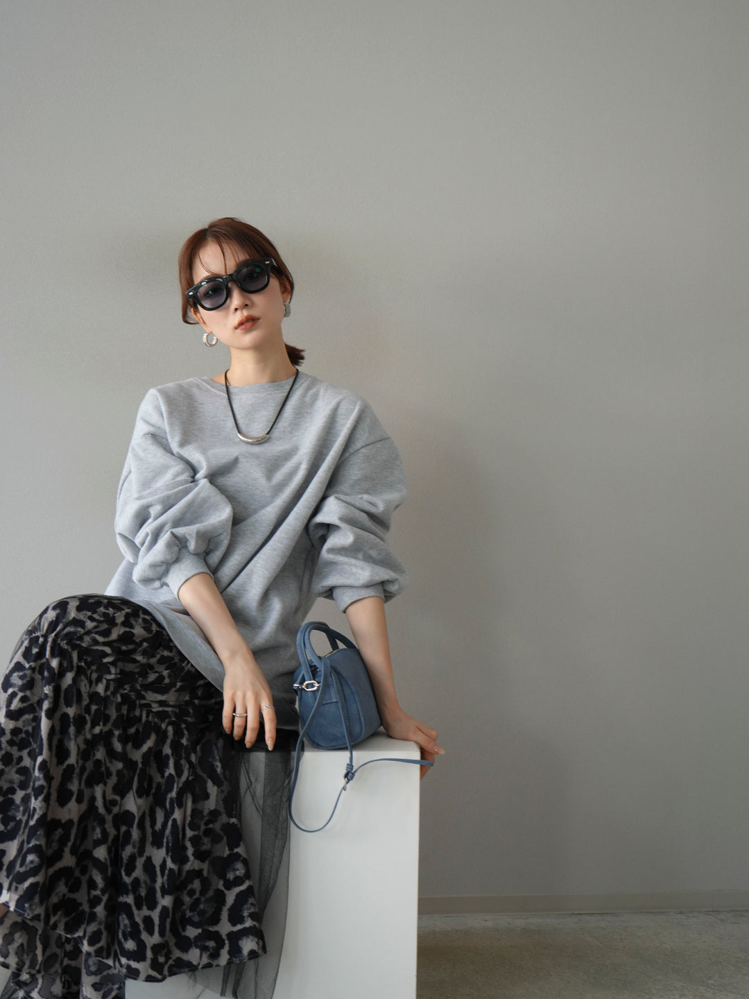 [SET] Sweat Docking 動物印花層疊連身裙 + 可選飾品套裝（2 套）