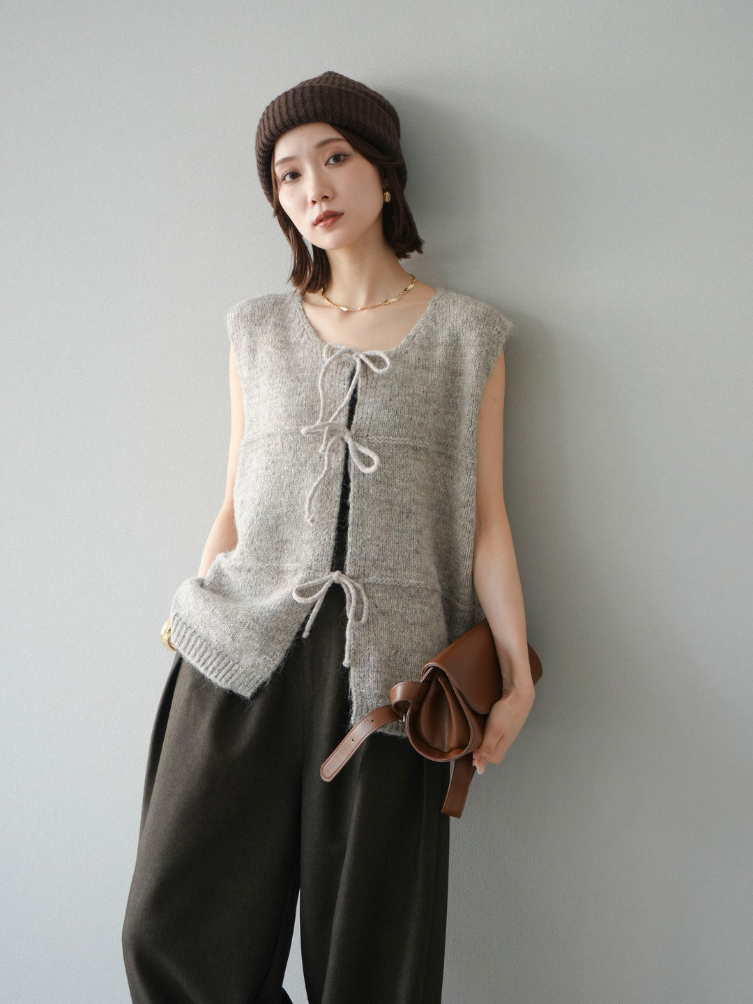 [予約]ニットビーニー/ブラック