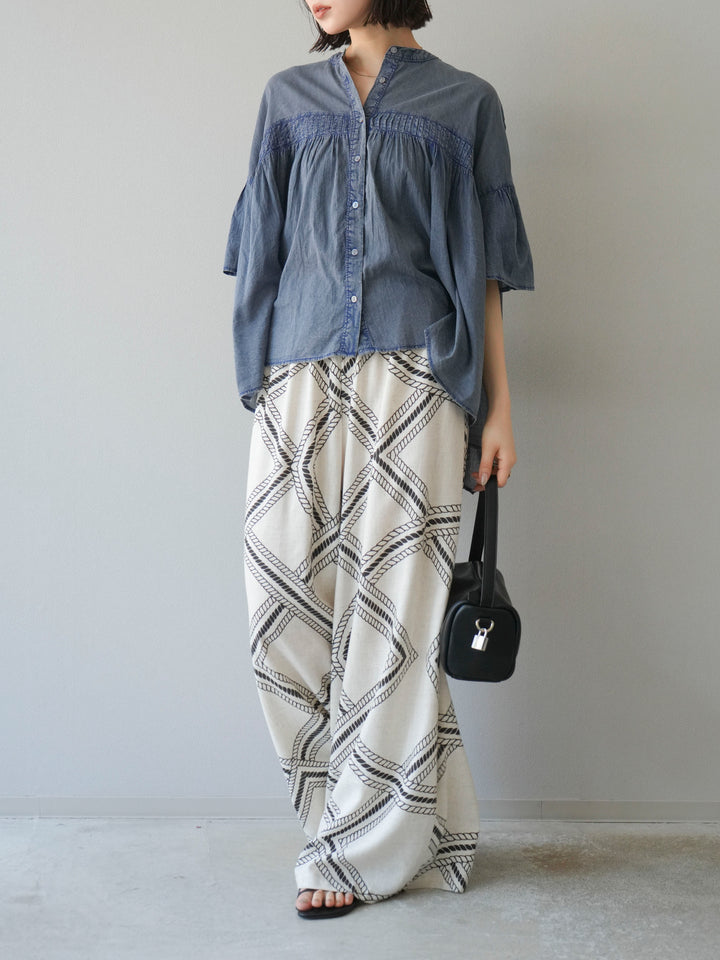 [訂位] 麻繩休閒褲/象牙白