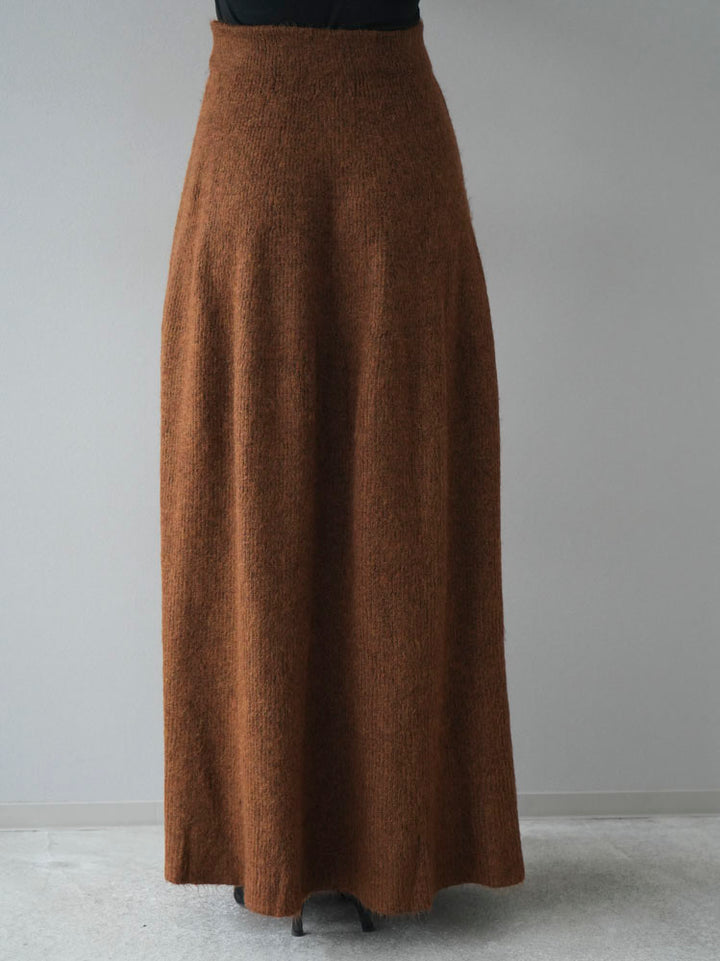 [Pre-order] Knit skirt set up/camel