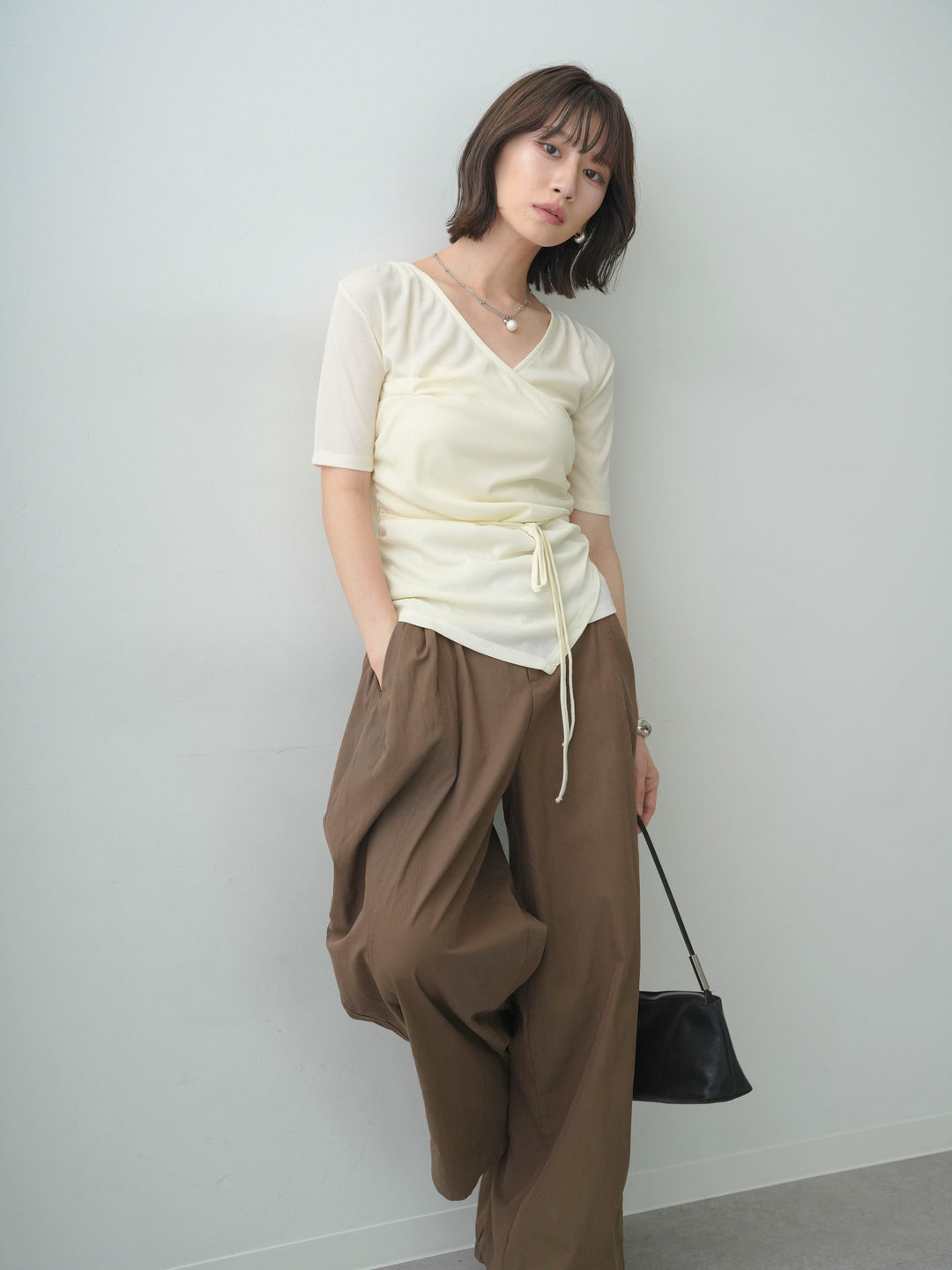 [SET]シアードレープカシュクールプルトップス+シアードレープカシュクールプルトップス(2set)