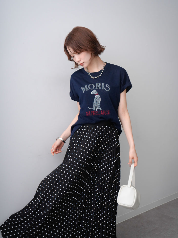 [SET]ドッグエンブロイダリーTEE+ドッグエンブロイダリーTEE(2set)