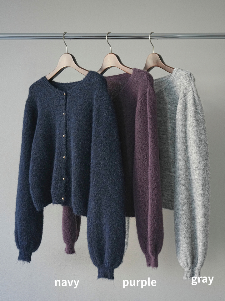 [SET]ゴールドボタンニットカーディガン+ゴールドボタンニットカーディガン(2set)