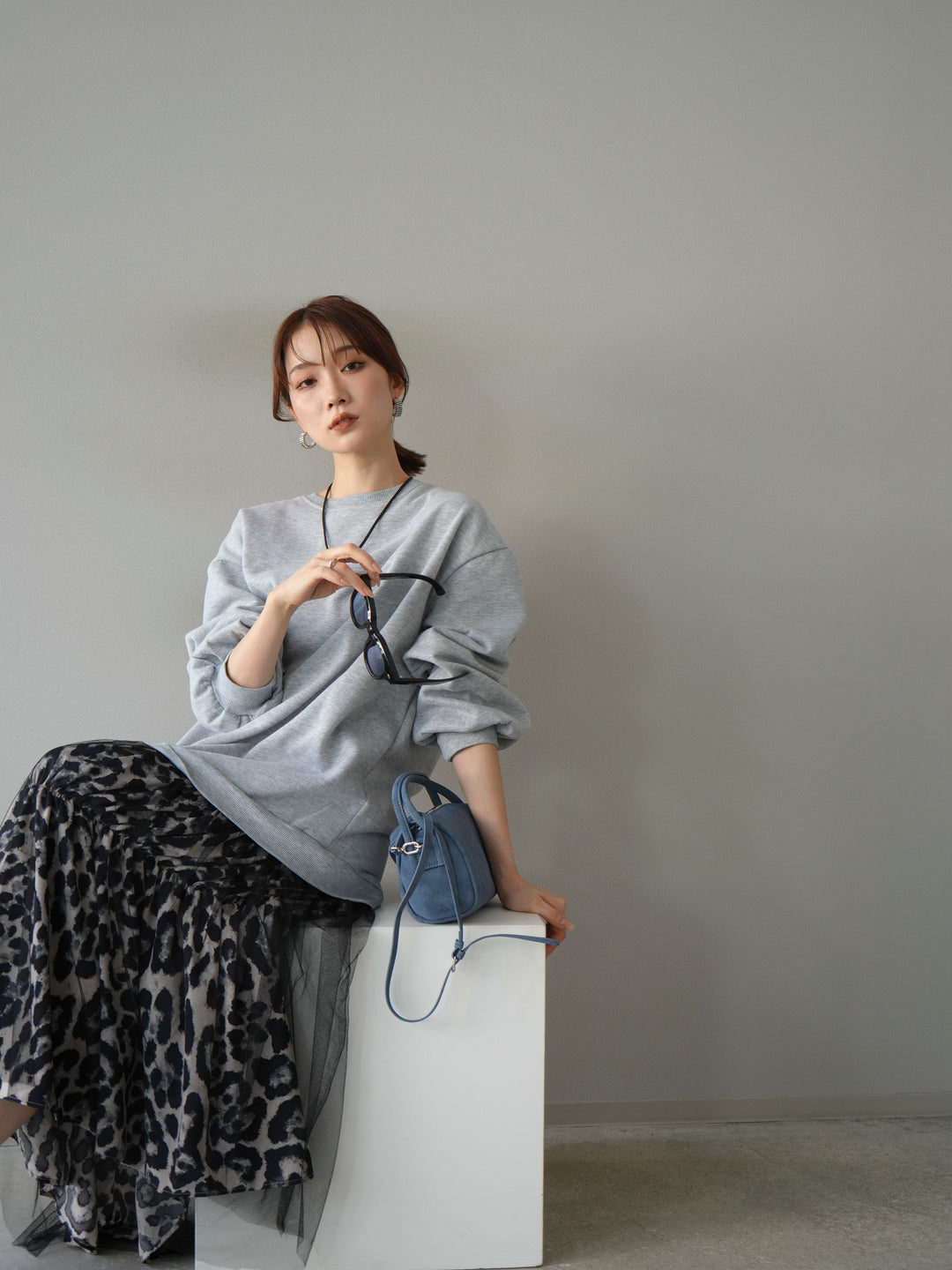 [SET] Sweat Docking 動物印花層疊連身裙 + 可選飾品套裝（2 套）