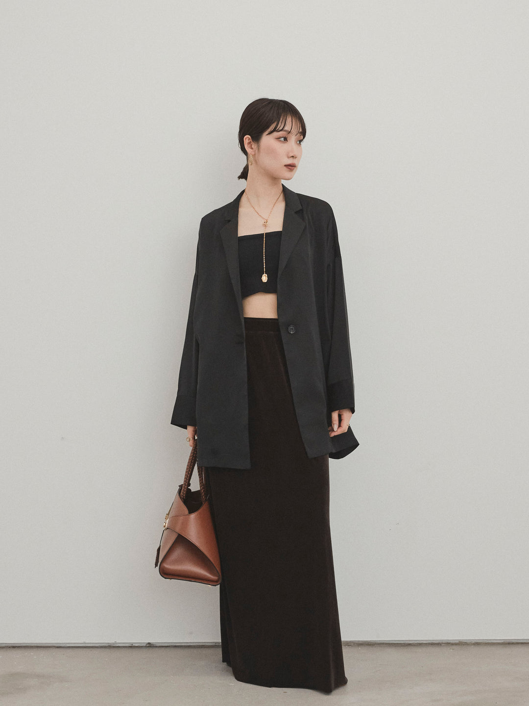 [SET]マットサテンジャケット+マットサテンジャケット(2set)