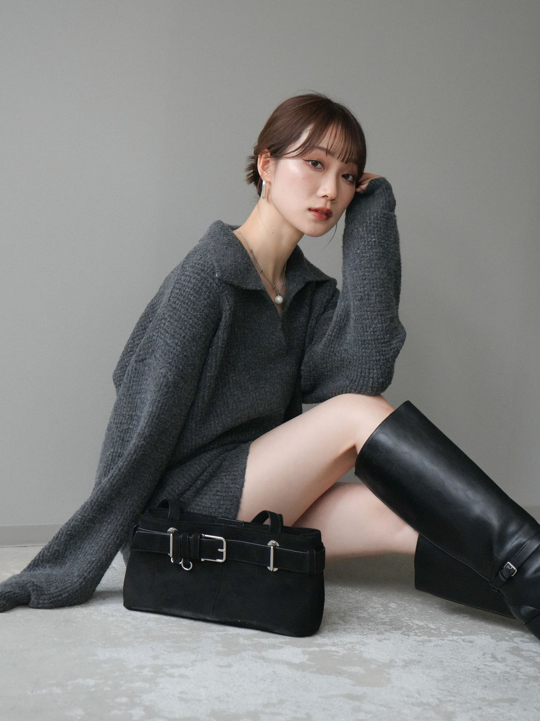 [SET]ポロニットプルオーバー＆ショートパンツSET UP