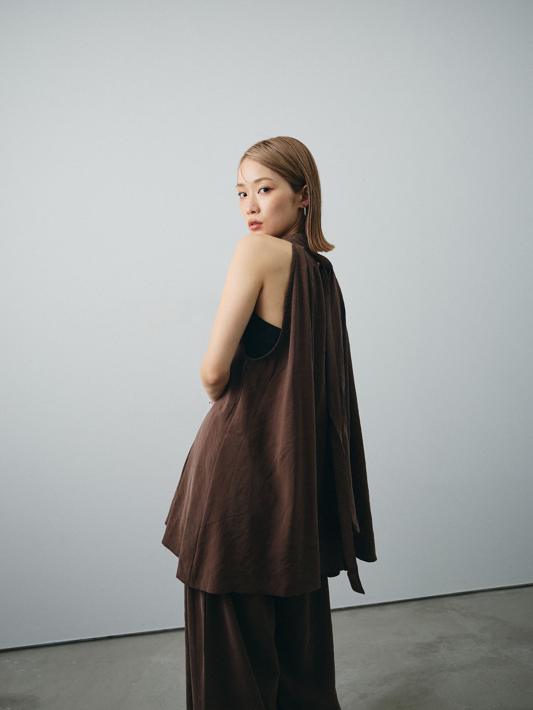 [SET] 桃色拉絨吊帶衫＆寬褲 SET UP（2 套）