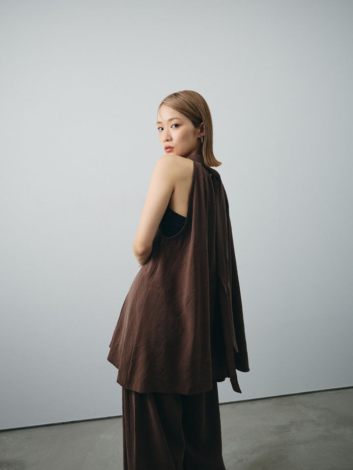 [SET] 桃色拉絨吊帶衫＆寬褲 SET UP（2 套）