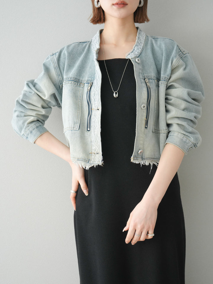 【預購】羅紋罩杯吊帶洋裝/黑色