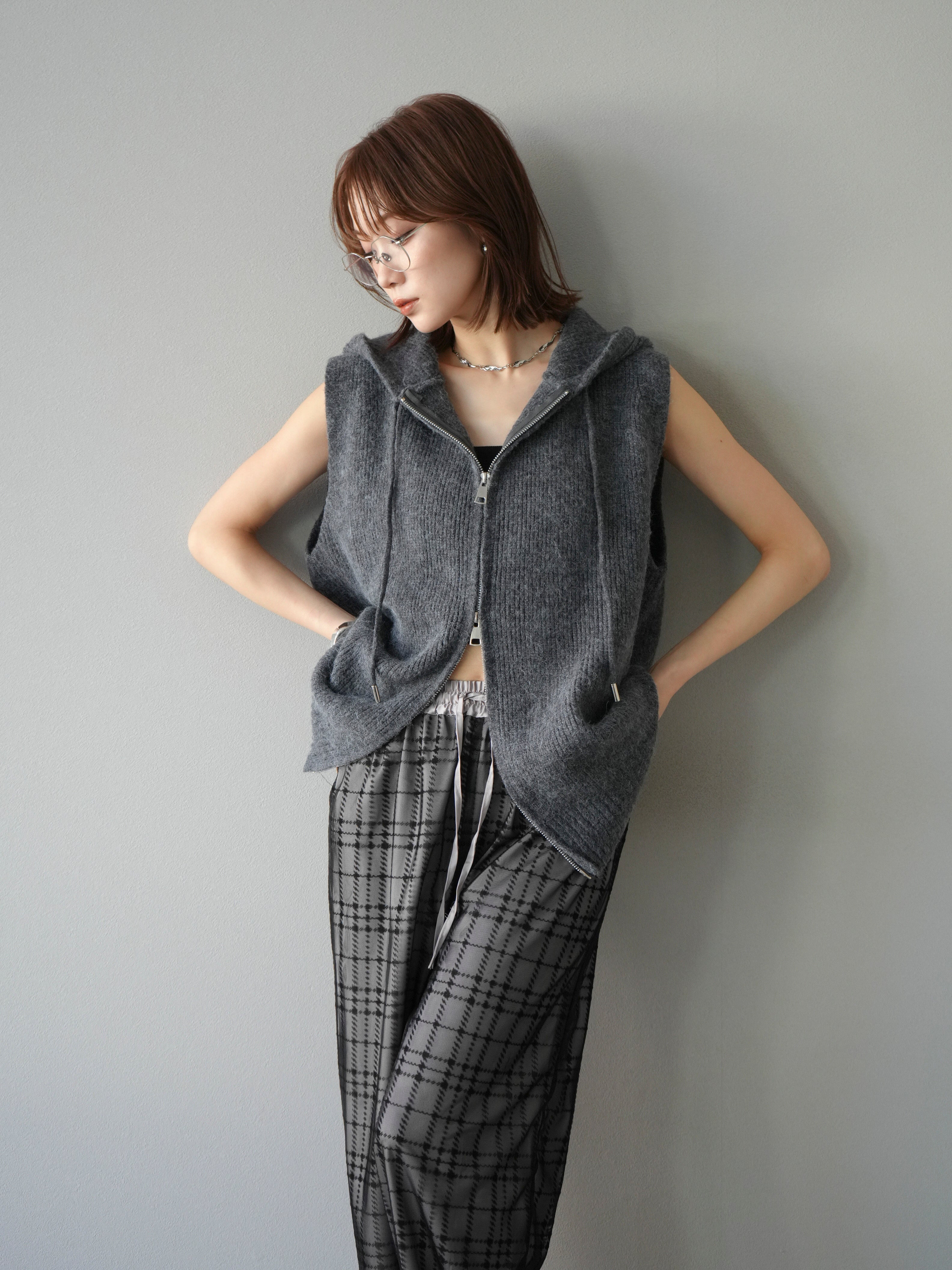 epine ニットパーカー　グレー epine ニットパーカー グレー Eé knit hoodie gray