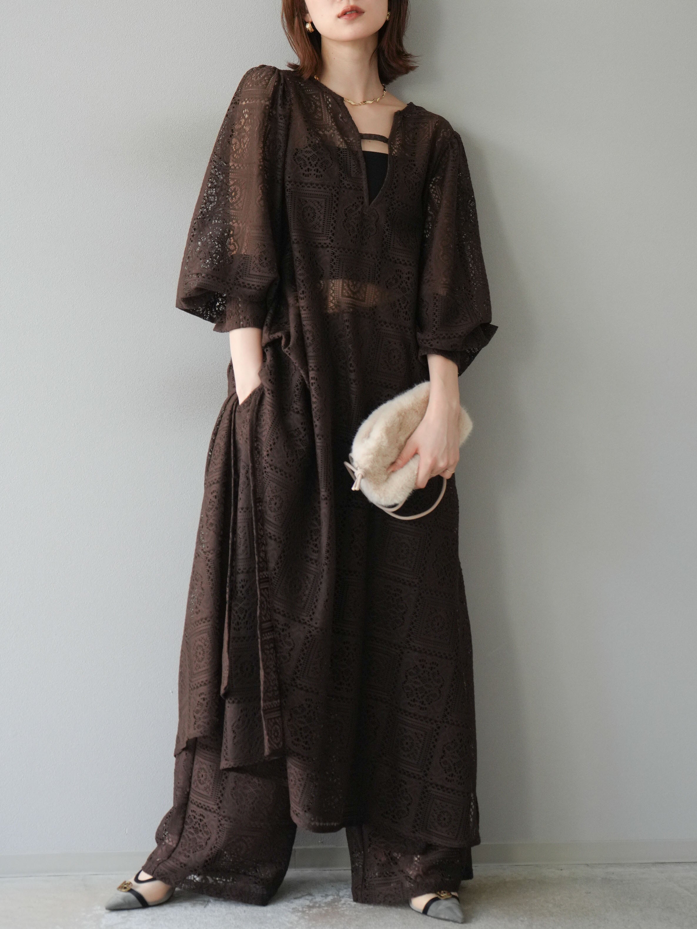 リムアーク ボリュームスリーブワンピース ブラック リムアーク ボリュームスリーブワンピース ブラック リムアーク